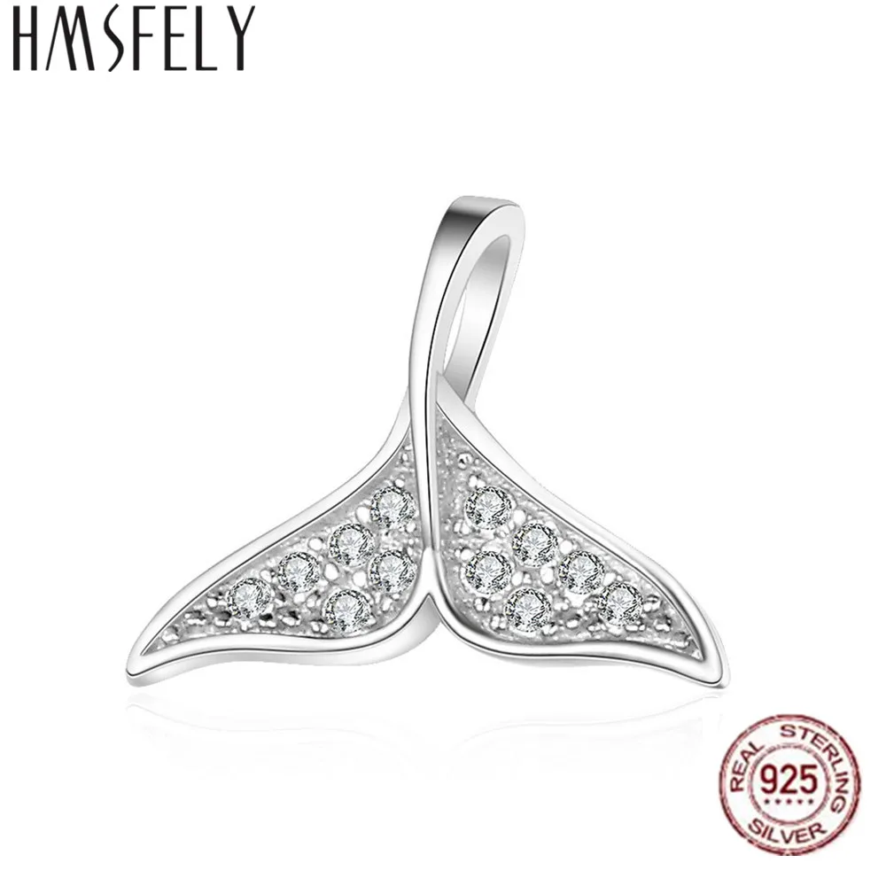 HMSFELY 925 стерлингового серебра Шарм Подвеска в виде русалки набор сделай сам Для