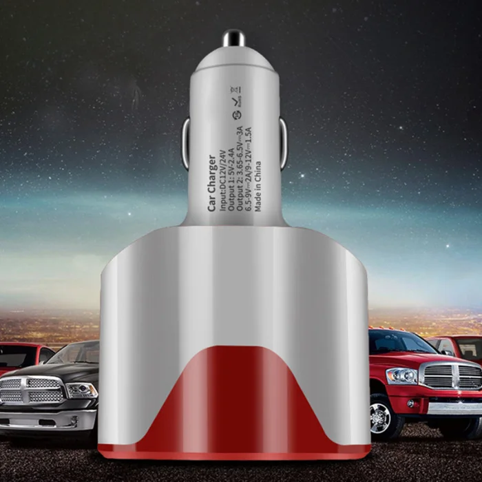 Быстрая зарядка мульти-Функция Автомобильная зажигалка 2 Порты usb для автомобиля смартфон AS99