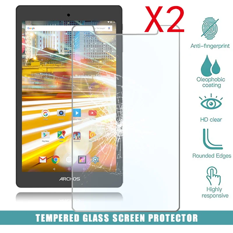 Protector de pantalla de vidrio templado para tableta Archos 80, cobertura completa...