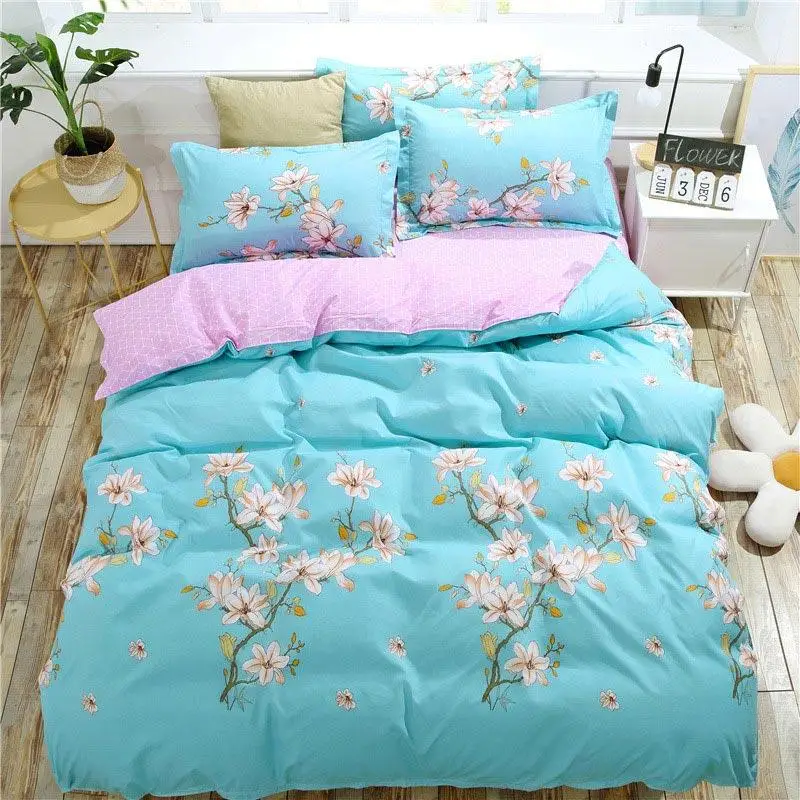 

30 Plant Flower Pattern Kid Bed Cover Set Duvet Cover Adult Child Bed Sheets and Pillowcases Comforter Bedding Set 61004