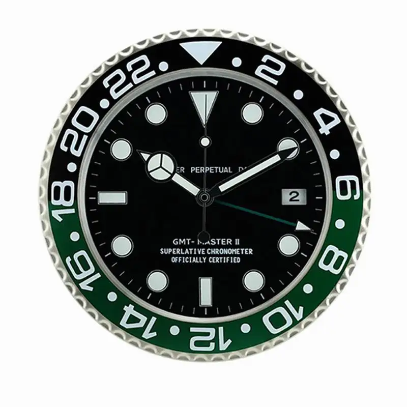 

Metal Art Watch Clock Luminous Function Top Quality Watch Home Decor Wall Clocks with Corresponding Logos Cosmograph Series