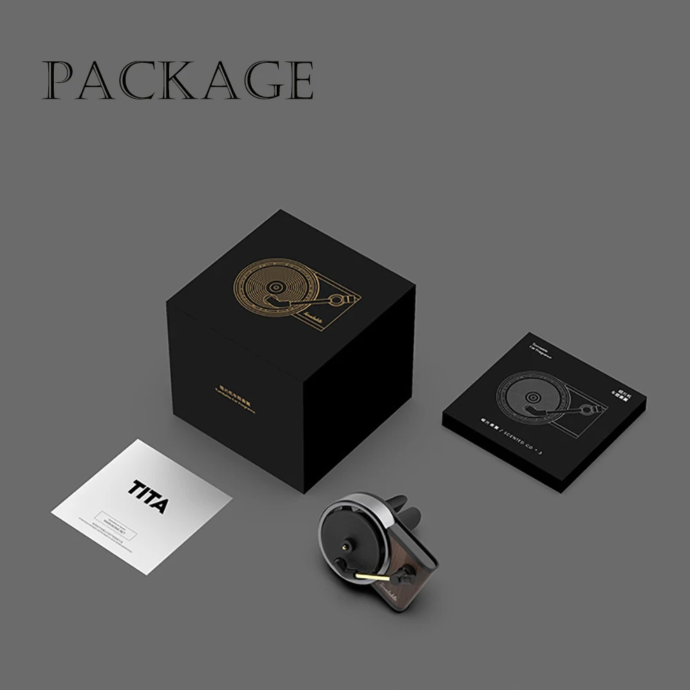 Духи Авто Ретро Автомобильная запись плеер форма Устранение запаха освежитель