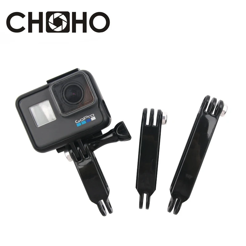 For Gopro Accessories Extension Pole 3-Way Arm selfie stick Self Handheld Helmet for Go Pro Hero 11 Xiaomi yi SJCAM Dji Action