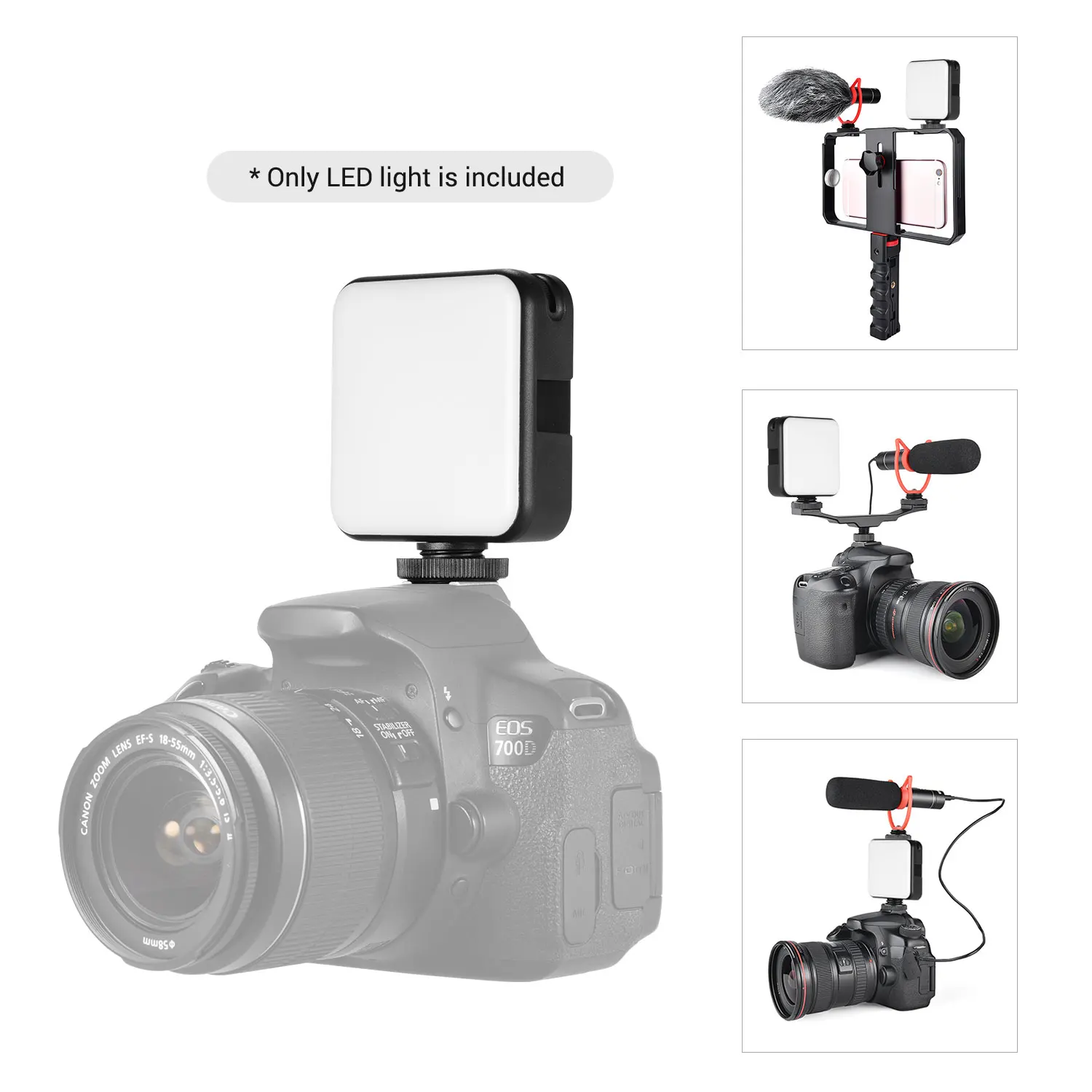 Комплект освесветильник Andoer W64 для видеоконференций 6 Вт светодиодсветильник ка