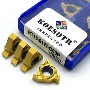 Токарный инструмент RT16.01W-G60P YBG201 RT16.01N-G60P YBG201, высококачественные резьбонарезные карбидные вставки для токарного станка с ЧПУ