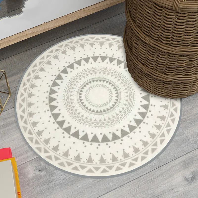 

Nordic Gray Series Round Carpets For Living Room Area Rug Children Play Tent Floor Mat Cloakroom Rugs And Carpets WY71113