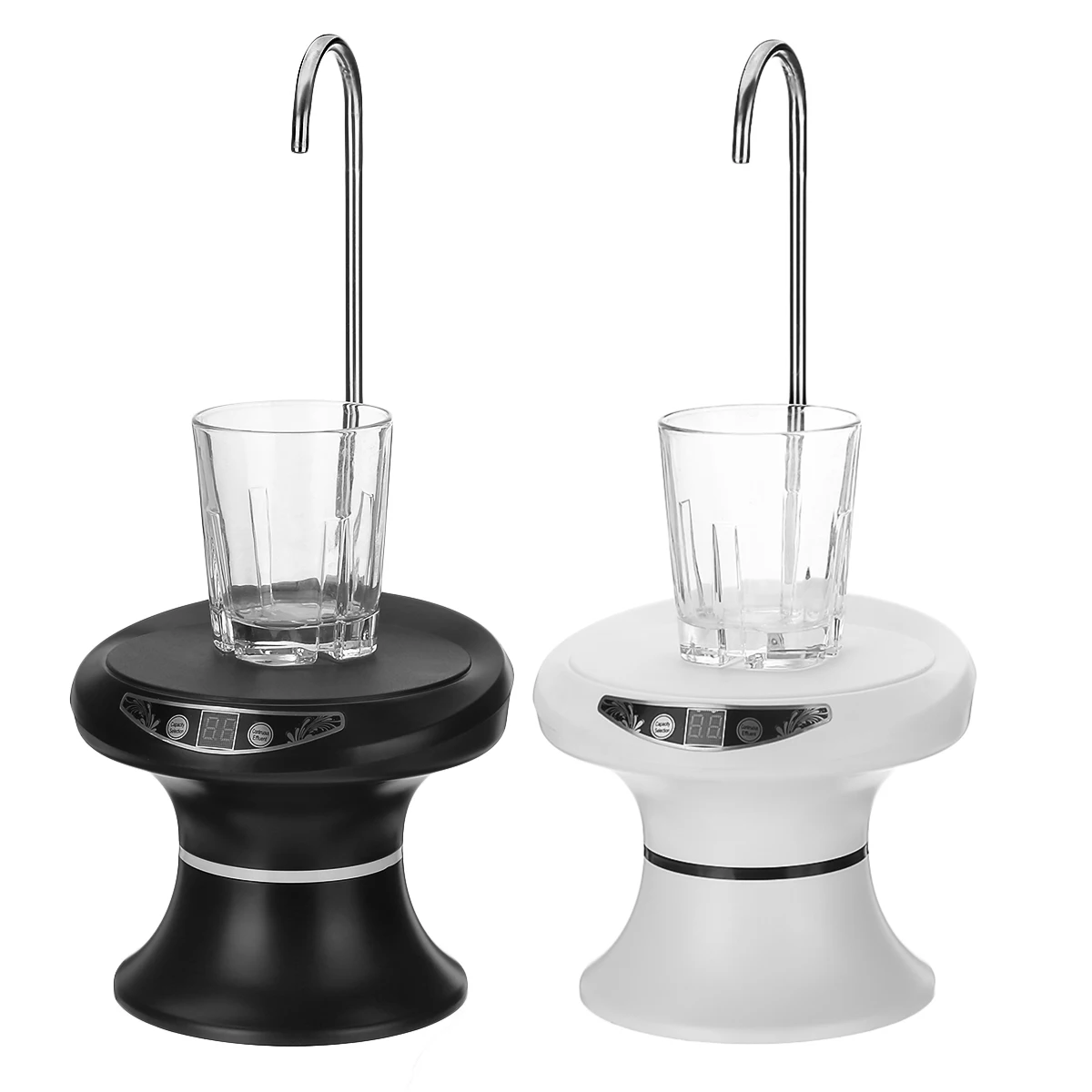 

becornce Electric Water Dispenser Wireless Portable Electric Automatic Water Pump Bucket Bottle Dispenser USB Rechargeable