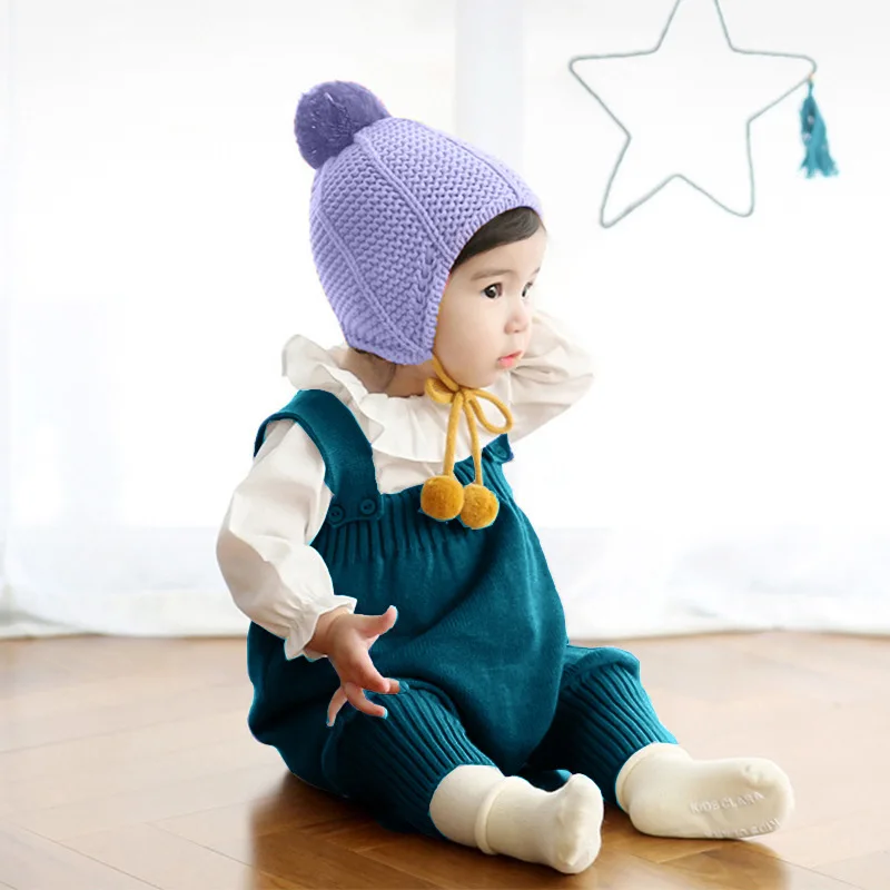 Трикотажные Комбинезоны для маленьких девочек и мальчиков однотонные на