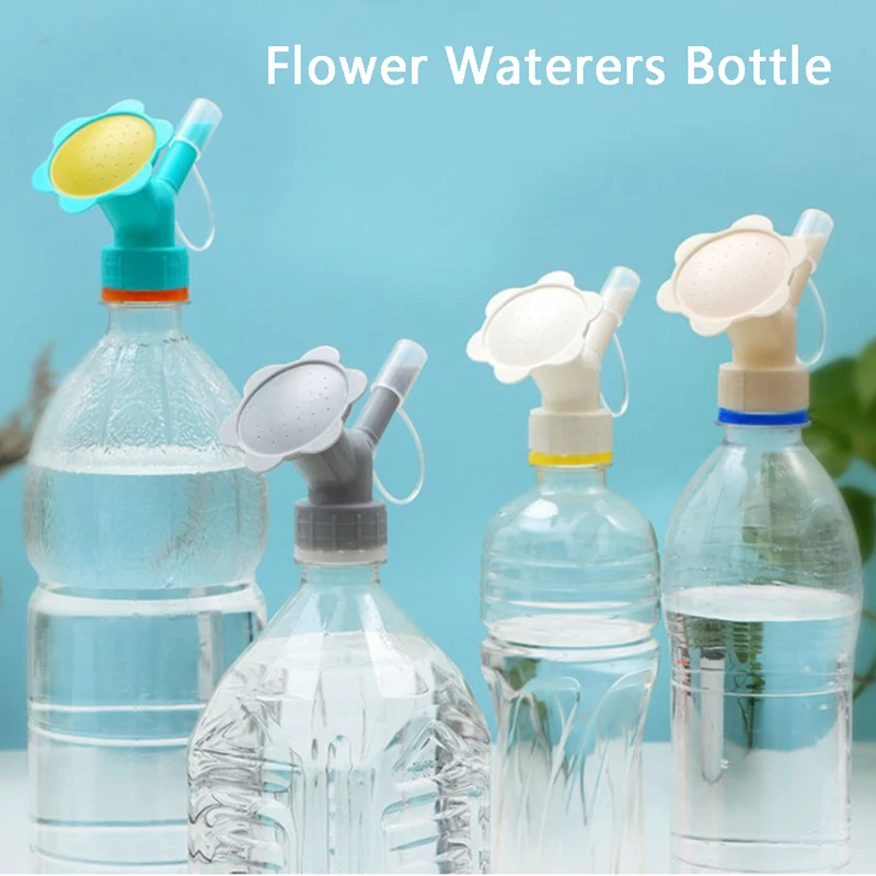 

4 Colors Home Garden 2 In 1 Home Flower Water Sprinkler Nozzle Bottle Watering Sprinkler Potted Plant Beverage Bottle Sprinkler