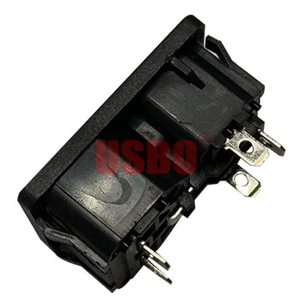 Универсальный черный медный 10А 250В AC Разъем питания IEC320-C13/C14 2 Jack PDU шасси сервер
