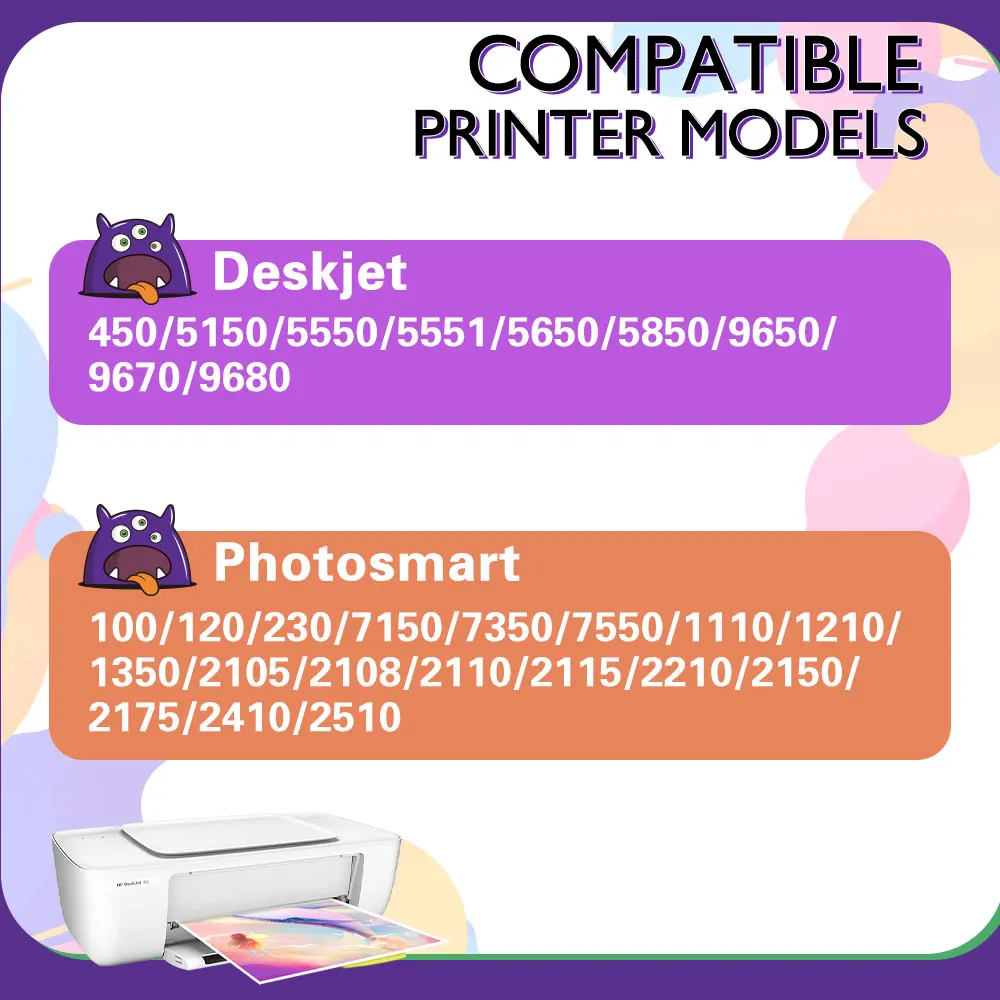 2 шт. картриджи для принтера HP56 XL DESKJET 450Ci/450Cbi/450wbt/5160/5550/5650 | Компьютеры и офис