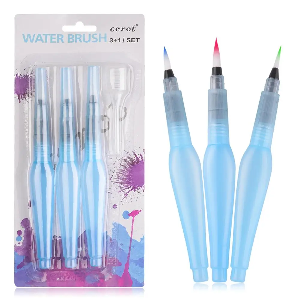 

3 шт., набор кистей для каллиграфии, с капельницей и гуашью