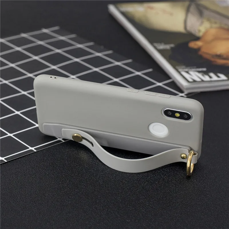 Ремешок на запястье повязка руку Мягкий силиконовый чехол из ТПУ Funda для Xiaomi mi 8 Lite