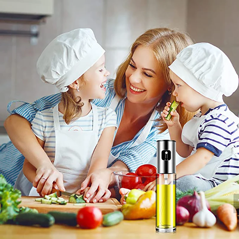 

Kitchen Stainless Steel Olive Oil Sprayer Bottle Pump Oil Pot Leak-proof Grill BBQ Sprayer Oil Dispenser BBQ Cookware Tools