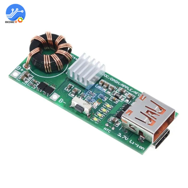 QC4.0 QC3.0 PD Тип USB Type C для быстрой зарядки доска 3 7 5В 9В 4.5A 18 повышение ветрового