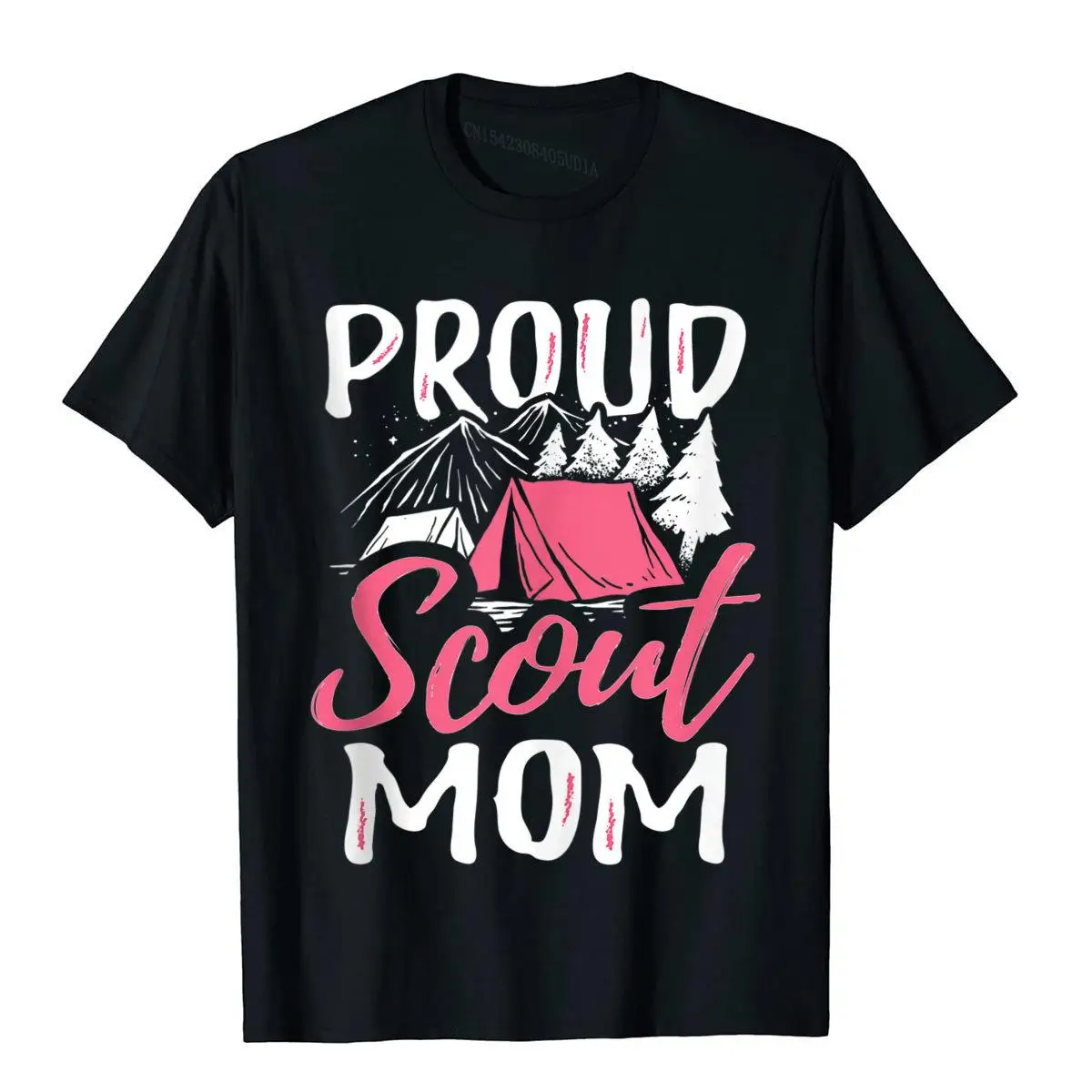 

Proud Scout Mom Scouting Den Leader Cub Camping Troop Gift Tshirts Men Funny Tops Tees For Men New Coming Cotton T Shirt Classic