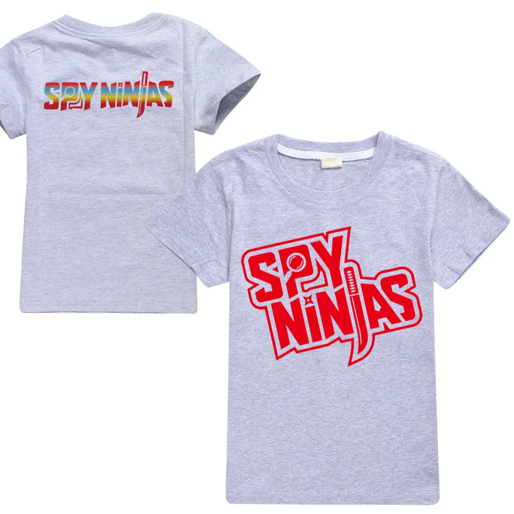 

Summer Kids cosplay SPY NINJA Top Short Sleeve T-shirt Cotton Tshirts Girls Clothes For Boys Tee costumes kawaii christmas shirt