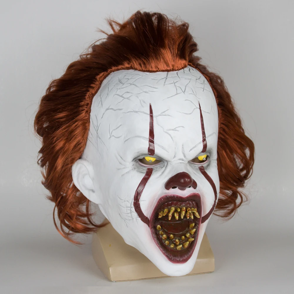 Cosplay Stephen King It Chapter Two Clown Latex Masks светодиодный костюм для косплея вечерние реквизиты