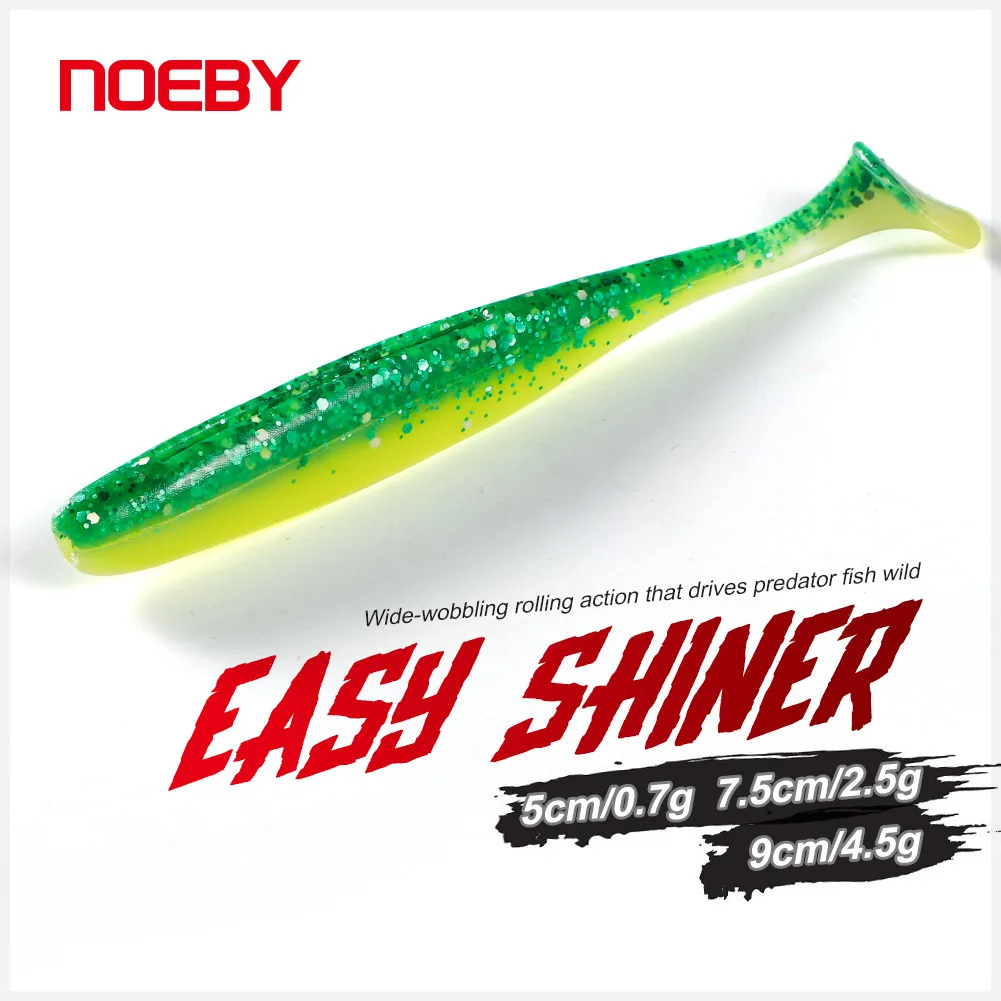 Силиконовая приманка Noeby Easy Shiner, 5 см, 7,5 см, 9 см, искусственный воблер Мягкая приманка червяк для ловли щуки, карпа, T Мягкая приманка с хвостом Силиконовая приманка Noeby Easy Shiner, 5 см, 7,5 см, 9 см, искусственный воблер Мягкая приманка червяк для ловли щуки, карпа, T Мягкая приманка с хвостом