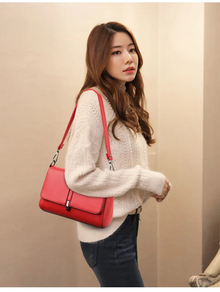

Luxury Handbags New Fashion Casual Designer Bag Leather Shoulder Bags for Women Solid Color Square Ladies Crossbody Bag