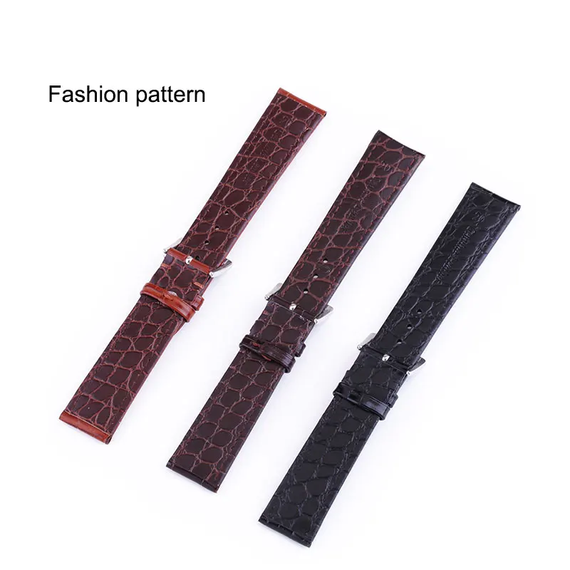 Ремешок для часов UTHAI P06 черный ремешок из натуральной кожи 18 мм 20 22 аксессуары