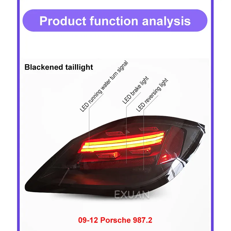 

Suitable For 04-12 Kaman 987 Tail Light Assembly/Streamer LED Tail Light Assembly/LED Brake Light, Reversing Light, Turn Signal