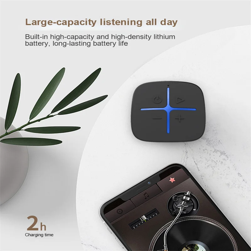Buy Portable Bluetooth-compatible 5.0 Speaker Wireless Shower Player Waterproof Surround Sound System Handsfree For Bathroom Office on