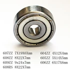 604 4x12x4 605 5x14x5 606 6x17x6 607 7x19x6 626 6x19x6 608 2RS 8x22x7 609ZZ 9x шариковый подшипник 24x7 мм