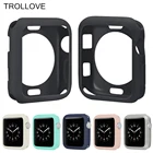 Мягкий силиконовый чехол-бампер для Apple Watch Series 7 2 3, защитная рамка для iWatch 4 5 40 мм 44 мм 42 мм 38 мм, корпус из ТПУ 42 мм