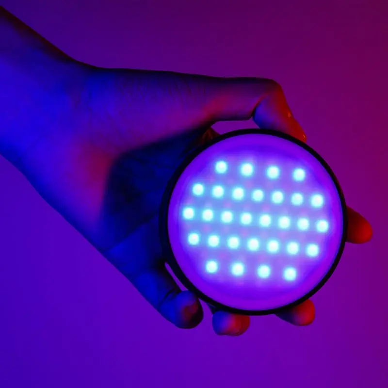 

Ulanzi R66 RGB Video Light LED Camera Light 360 Full Color Photography Lighting CRI 95 2000mAh Rechargable Vlog Light for Live