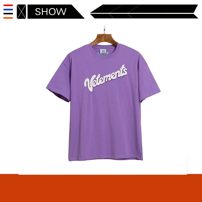 

VETEMENTS French Street votements short sleeve T-shirt VTM wittermont foam printing casual loose short sleeve T-shirt
