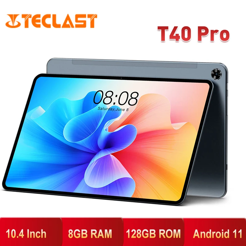 

Teclast T40 Pro Tablet Android 11 OS UNISOC T618 Octa Core 8GB RAM 128GB ROM Dual 4G 10.4 Inch 1200*2000 Resolution WIFI 4G LTE