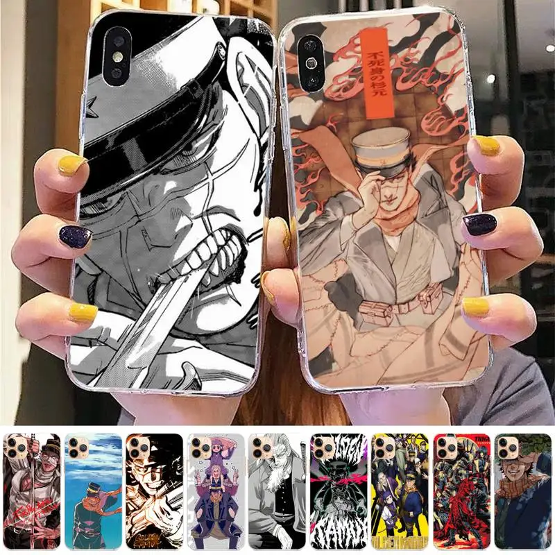 

Saichi Sugimoto Golden Kamuy Phone Case for iphone 13 8 7 6 6S Plus X 5S SE 2020 XR 11 12mini pro XS MAX