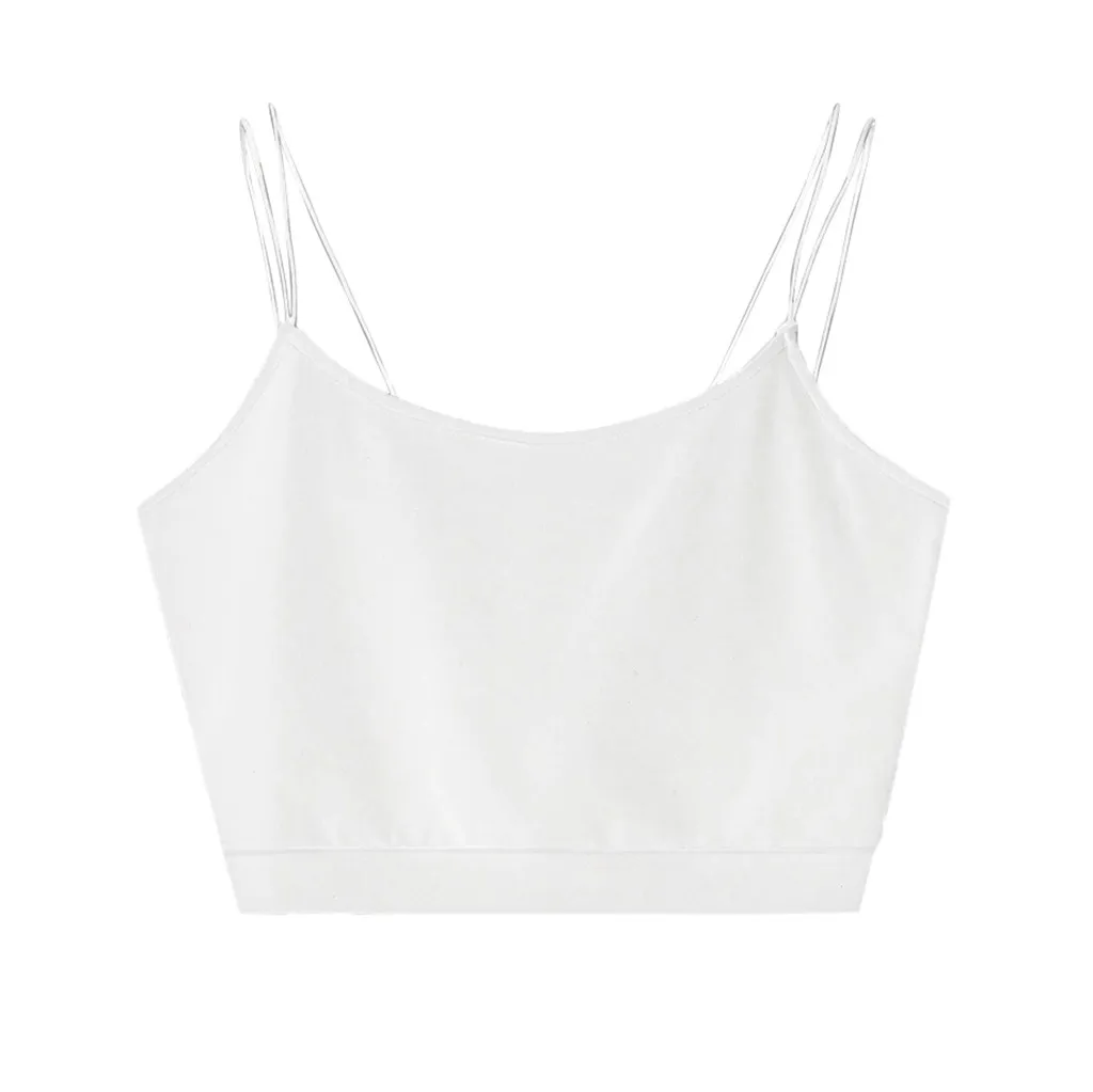 Sleeveless Women Camisole Fashion Sexy Solid Color Umbilical Small Sports And Leisure Style Wild Base Tops All Seasons | Женская одежда