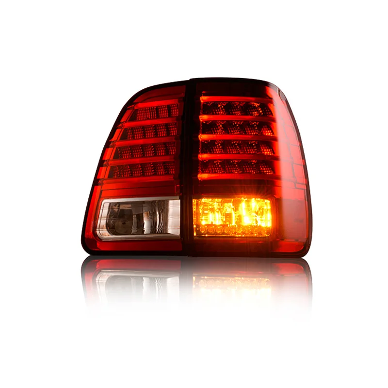 1 комплект для Toyota Land Cruiser LC100 2000 ~ 2007 светодиодный задний фонарь стоп сигнал