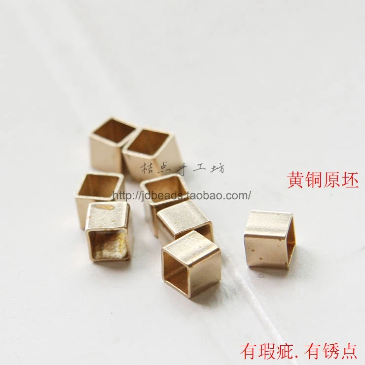 

Необработанная латунная квадратная трубка-проставка 5x5x5 мм
