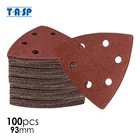 TASP 100 шт. 93 мм фотобумага с крючком и петлей для Delta Sander Grits 60 80 120 180 240
