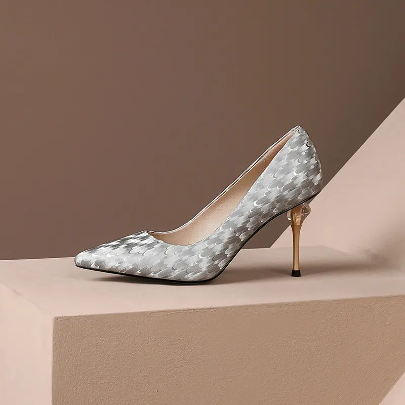 

Mixed Colors Women pumps Pointed Toe High Heels women shoes Summer Quality Working Basic Shoes Woman