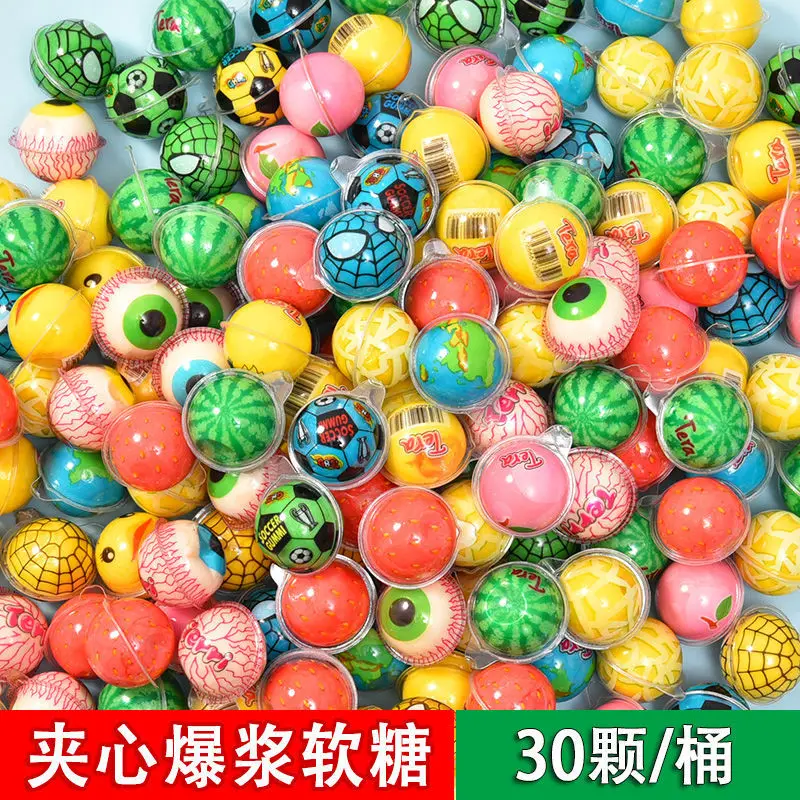 

Earth Gummy 3D Children's Candy Cartoon Creative Net Red Flowing Heart Candy Basketball Football Watermelon Eyeball Popping Gumm