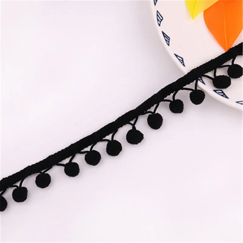 Помпон 12 мм отделка искусственная оплетка бахрома звездная кружевная ткань