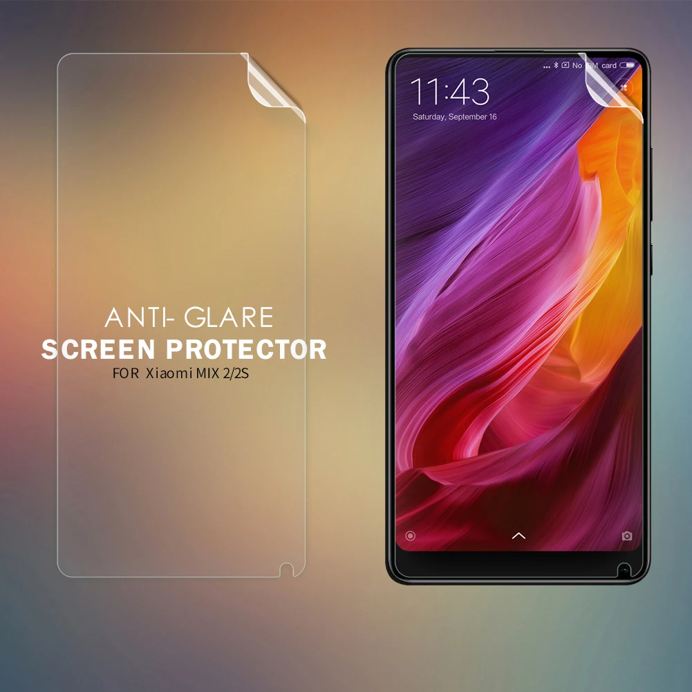 

For Xiaomi Mi mix 2 2s Anti-glare Screen Protector NILLKIN Matte Anti-fingerprint Protective Film Soft PC Matte Film