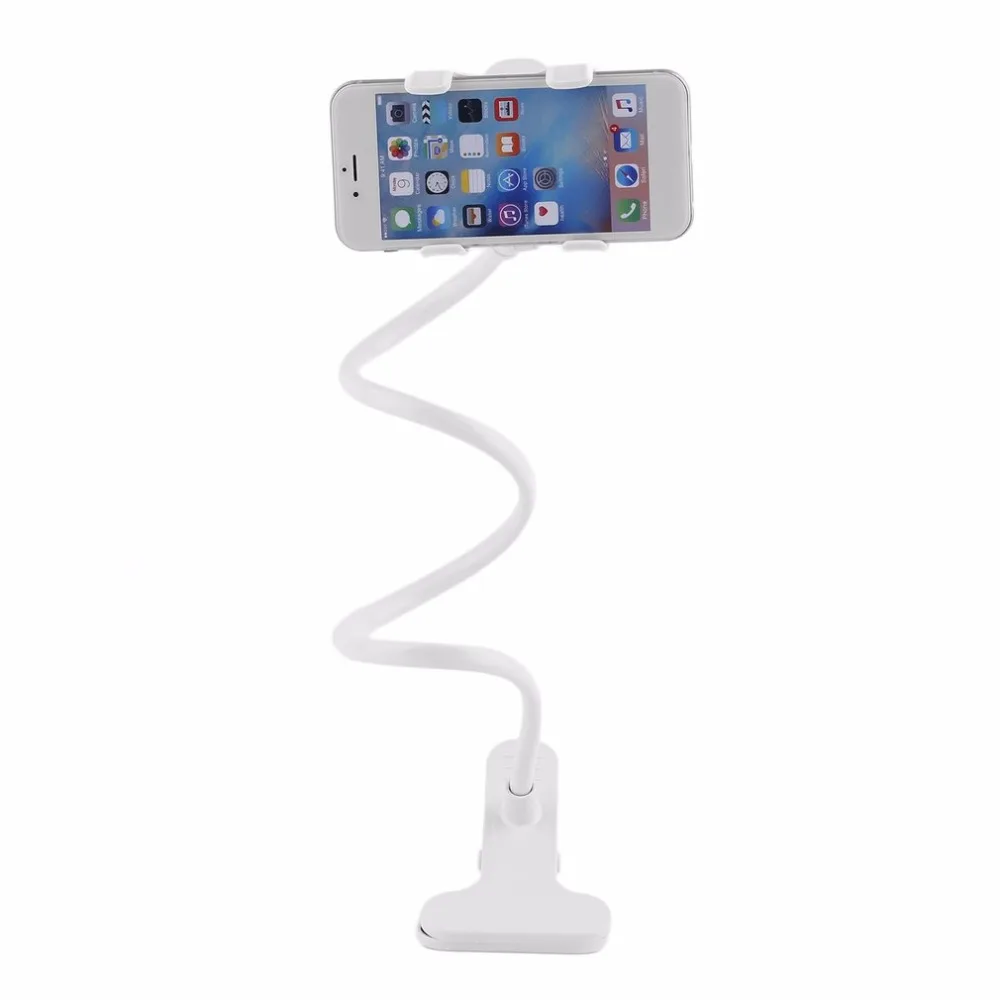 Lazy Shelf Bedside Mobile Phone Holder Clip For Smart Adjustable Stand Bed Table Desk Long Bending Foldable Support | Мобильные