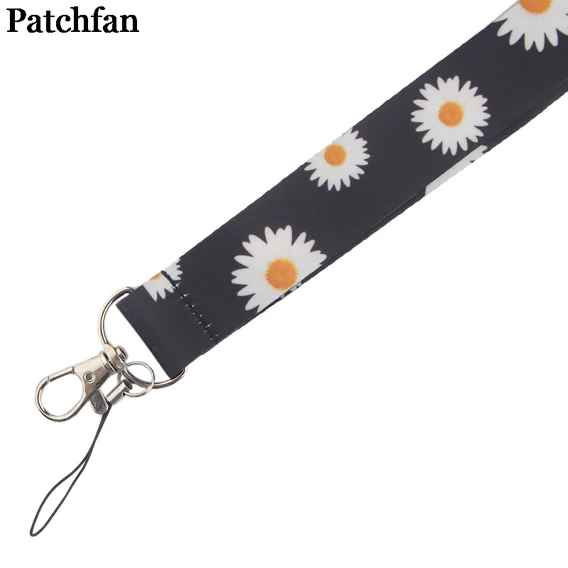 Patchfan маргаритки цветы ремешки для ключей в мобильный телефон ремни Ожерелье