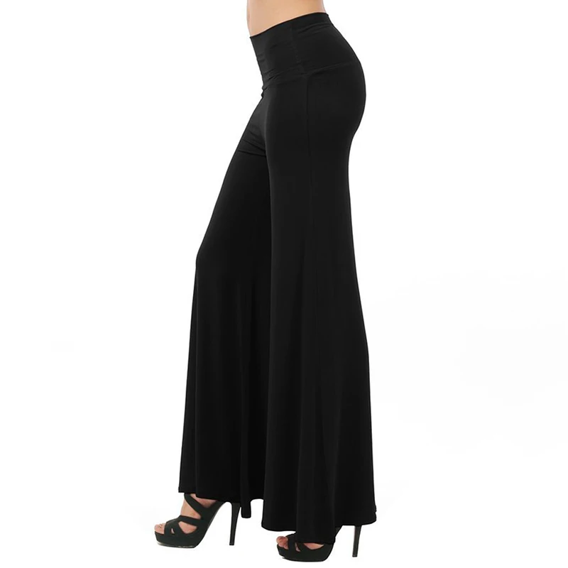 

Autumn High Waist Pants Elegant Female Lady Women's Palazzo Flared Wide Killer Legs Pants OL Wide Leg Ladies Long Trousers