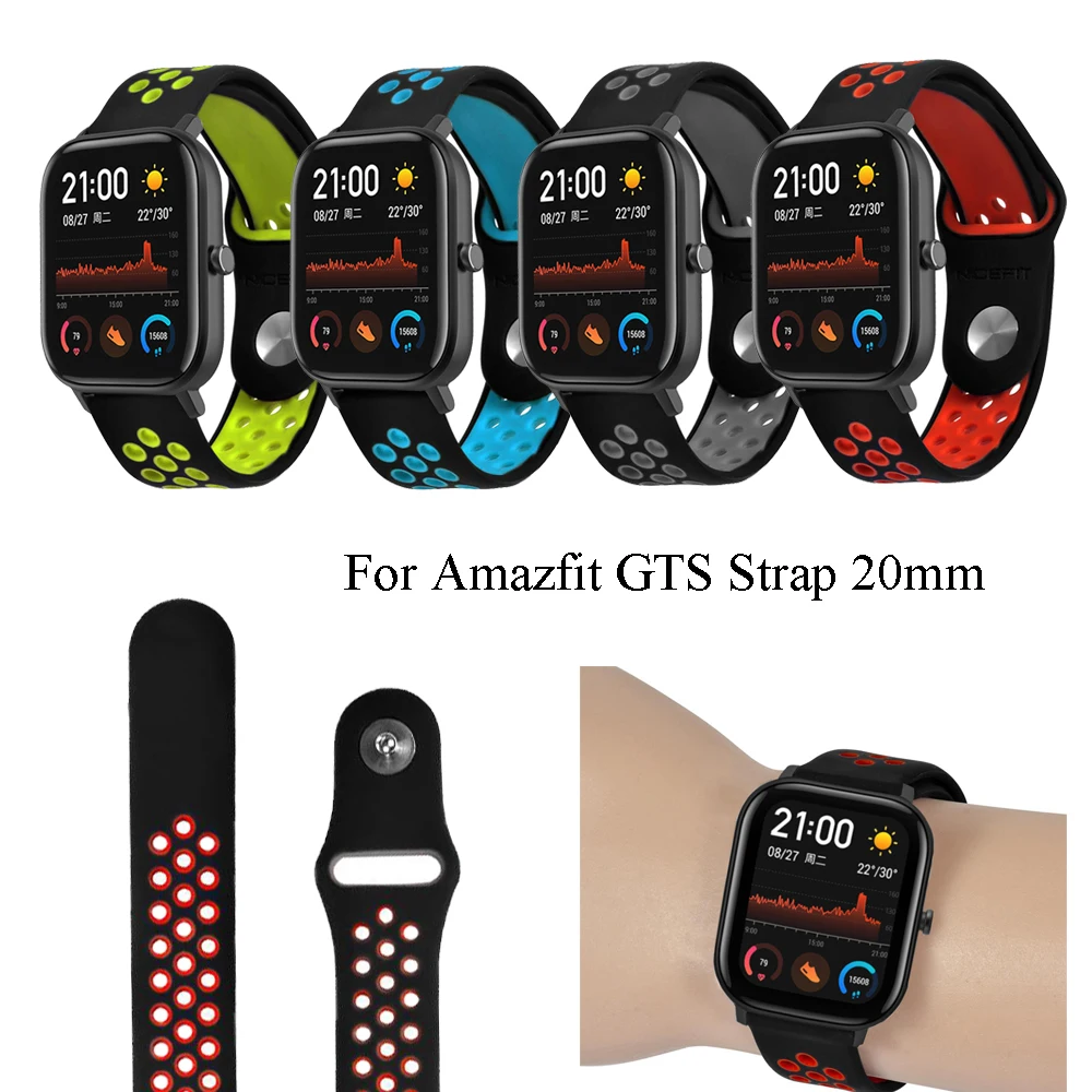 Силиконовый ремешок браслет для Amazfit GTS Смарт-часы ремешок 20 мм для Xiaomi Huami AMAZFIT GTS Correa браслет аксессуары