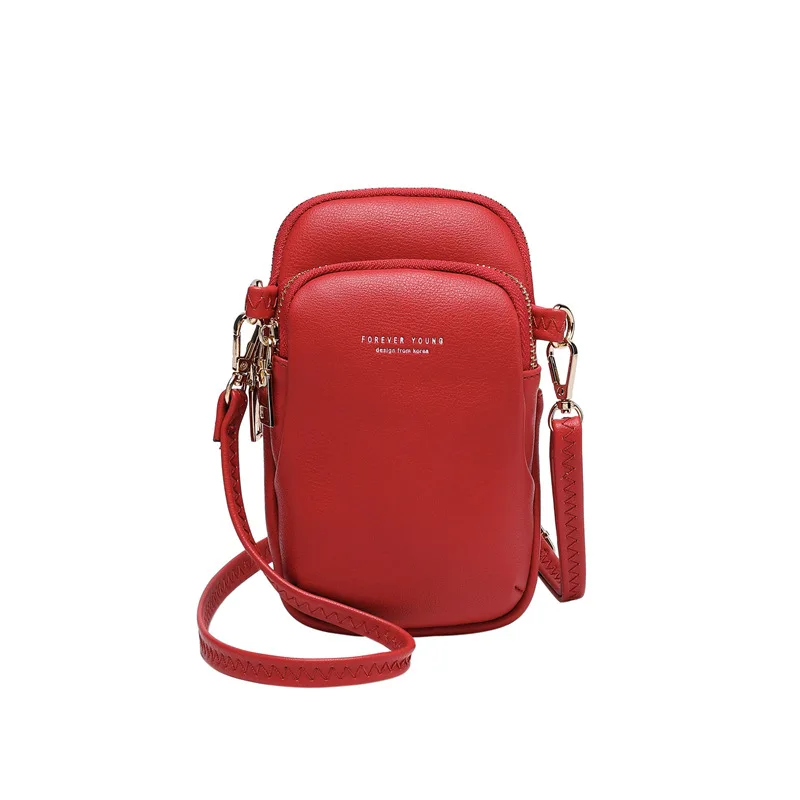 832-3 red Женские сумки, мини-сумка, красочные сумки для сотового телефона, простые маленькие сумки через плечо, повседневные женские сумки с клапаном, держатель для карт, сумка через плечо - Цвет: 832-3 red