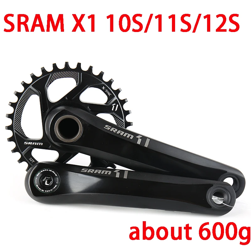 

100% Original SRAM FC X1 1400 MTB Bike Crankset 10 11 12 Speed Compatible Candle Foot 32T 175mm Black GXP