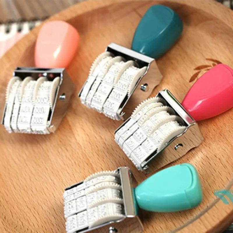 1 шт. винтажный роликовый штамп Signets роликовая вывеска на колесах с датой стильная