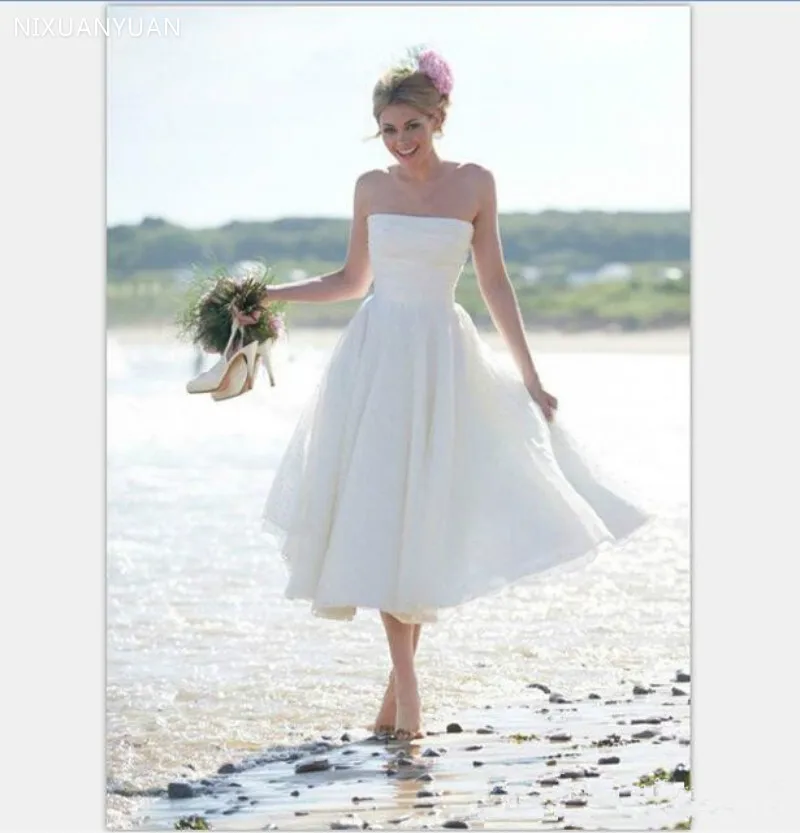 2021 летние шорты пляжные ТРАПЕЦИЕВИДНОЕ свадебное платье Винтаж 1950 Чай Длина