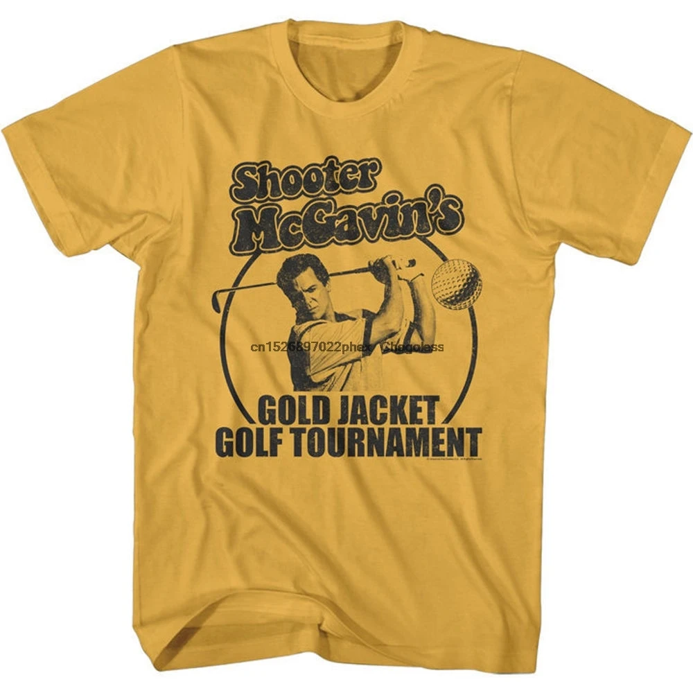 Счастливая Золотая куртка Gilmore Shooter McGavin Tournament футболки золотого цвета | Футболки